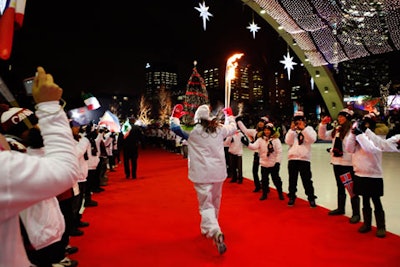 Vicky Sunohara carried the flame into Nathan Phillips Square