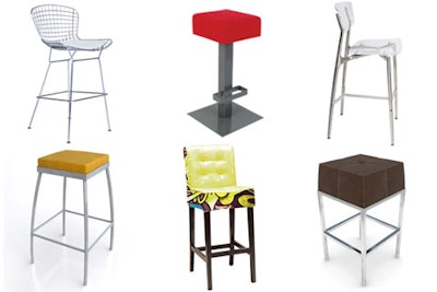 A selection of bar stools