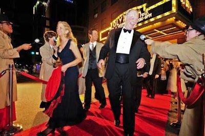 Guests walked a red carpet from the Gusman Center to the Dupont Building.