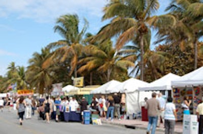 Art Deco Weekend's antiques street fair