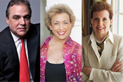 Inductees Lee Brian Schrager, Mona Meretsky, and Adrienne Arsht