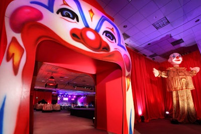 A view of the circus-style Grammy Celebration