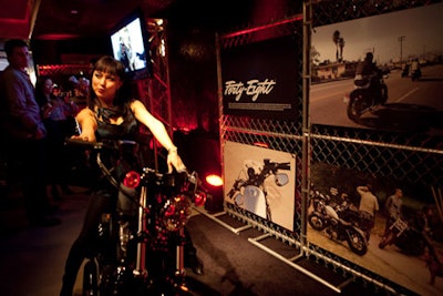 Harley-Davidson's laid-back preview party