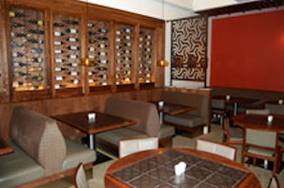 The main dining room of Kababji Grill