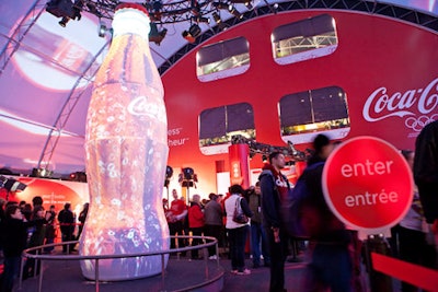 The Coca-Cola pavilion in Vancouver's LiveCity