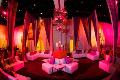 A lounge area at the WEDU gala