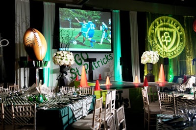 The Game On dinner and live auction at St. Patrick's gym
