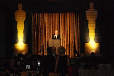 M.C. Chet Buchanan at the Oscar party