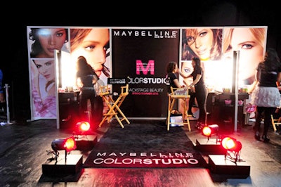Maybelline Color Studio in the lounge area of the structure