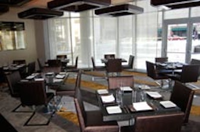 The private dining room at Sable Kitchen & Bar