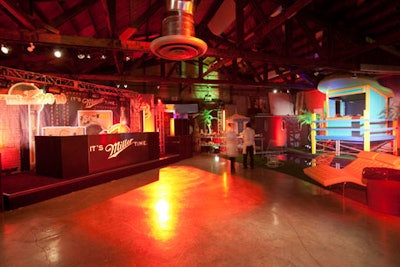 V.I.P. area for Miller's guests at Charcoal Studios