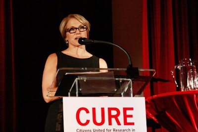 Katie Couric at the benefit dinner for Citizens United for Research in Epilepsy