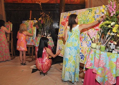 Lilly Pulitzer textile designers at the Museum of Natural History's Museum Dance