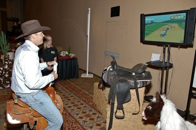 Gaming stations provided entertainment for guests.