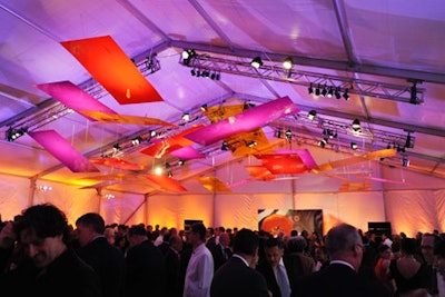 The tent for the Whitney Museum of American Art's Art Award dinner