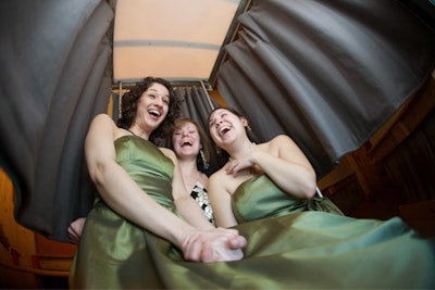 Guests in a Traveling Photo Booth