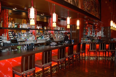 The bar at Buddha-Bar