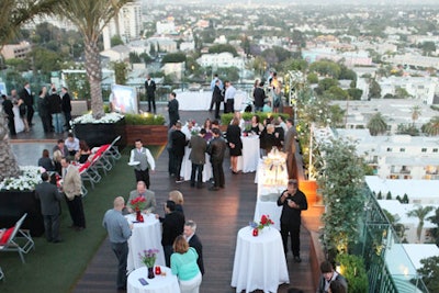 Atop the London for the Virgin Atlantic event