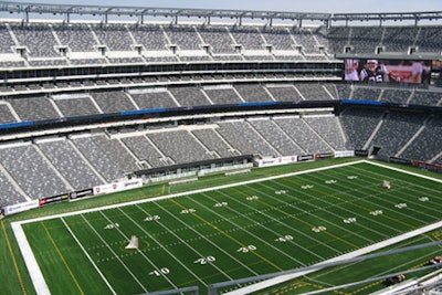 The new field at the new Meadowlands Stadium