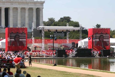 AARP 50th anniversary event at the Lincoln Memorial, Washington, D.C.