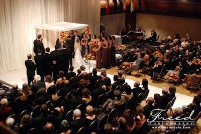 Wedding ceremony courtesy of Freed Photography