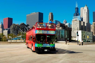 With seating for 80, our Double Decker bus tours provide a jaw-dropping view of Chicago.
