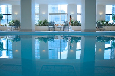 Our indoor pool is the perfect retreat after a long day.