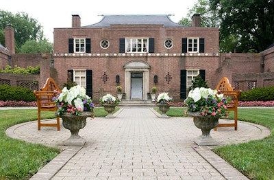 Newton White Manor Entrance