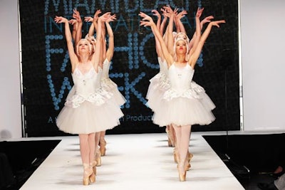 Members of the Miami City Ballet took to the runway in Sunday night's 'Black Swan ' showcase.