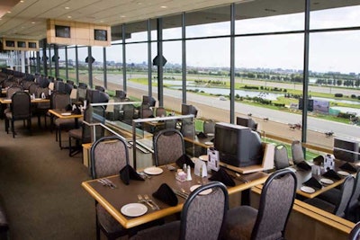 Woodbine’s post-parade dining room