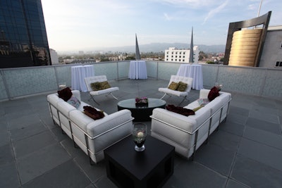City vistas await your guests at the Petersen Penthouse.