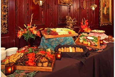 House of Blues Buffet Table