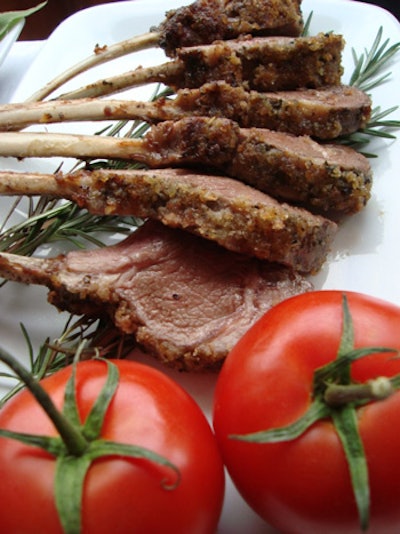 Pesto Crusted Lamb Chops