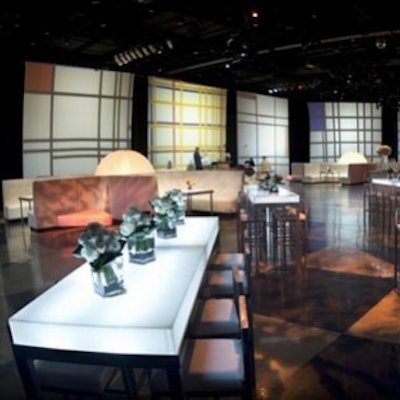 Contemporary dressing of the 9,600 square-foot Globe Theatre event space.