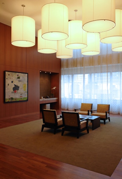 10 on the Park at Time Warner Center boasts an architecturally impressive and neutral interior.