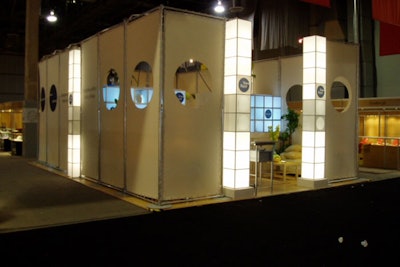 Custom-designed trade show booth