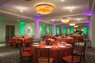 Art Deco Ballroom set for private dinner (Dale Berman)