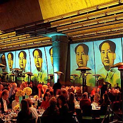 Imagery projected directly onto a 520-foot-long wall for a MOCA event.