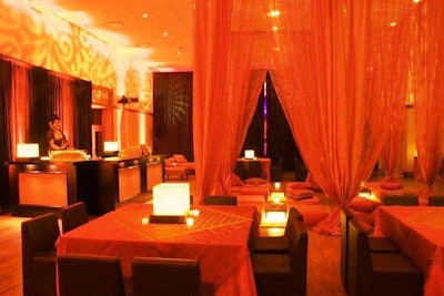 Asian lounge in the ballroom