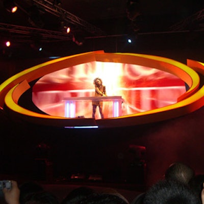 DJ Sky Nellor at an event in Asia