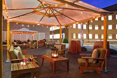 Ballroom Terrace – elegant outdoor space, outside of the Grand Ballroom