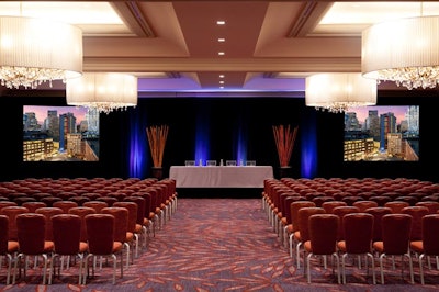 Grand Ballroom – adjoining oval room and air walls for flexible space