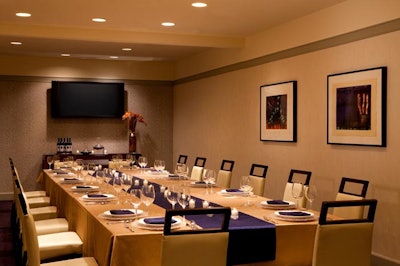 Chatham – private dining room, including a 50” flat panel TV