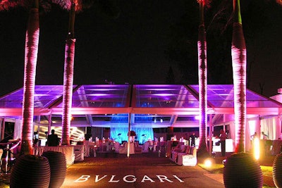 Tented BVLGARI event at The Sacred Space Miami