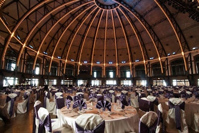 Banquet/gala setup in the grand ballroom