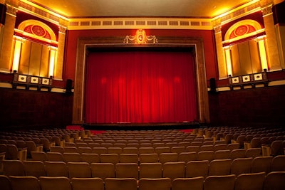 Wilshire Ebell Theatre stage curtain