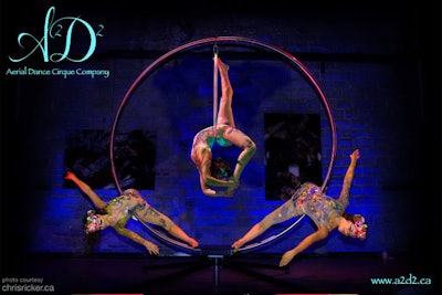 'Cirque-u-l'air' gives the illusion of flight to our angels who are grounded.
