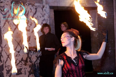 Add some sizzle to your next event with our fierce fire dancers.