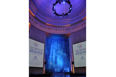 Lighting of rotunda and backdrop - Museum of Science and Industry