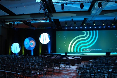 Lighting system for corporate general session also used to transform…